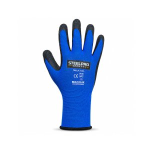 Guante multiflex poliéster látex azul
