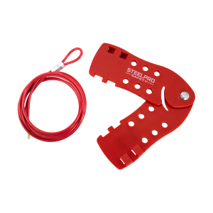 Bloqueo múltiple de 5mm con Cable de Acero INOX recubierto de 4MM X 2M